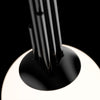 Sybil 10 inch Polished Black Nickel detail